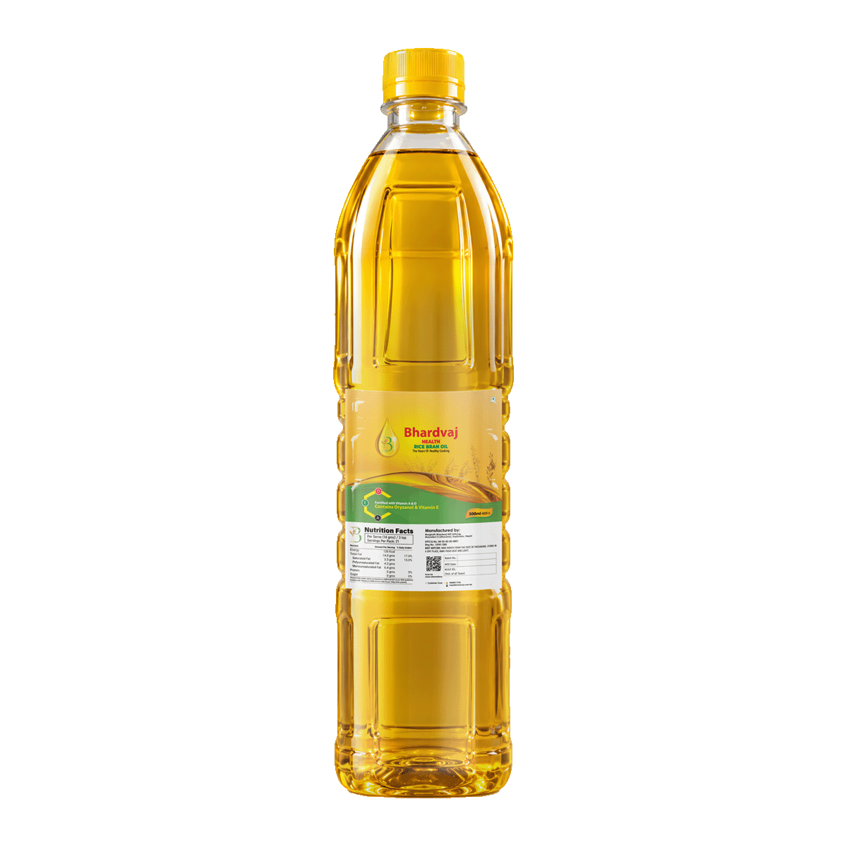 Bhardvaj Health Rice Bran Oil 300ml (S)